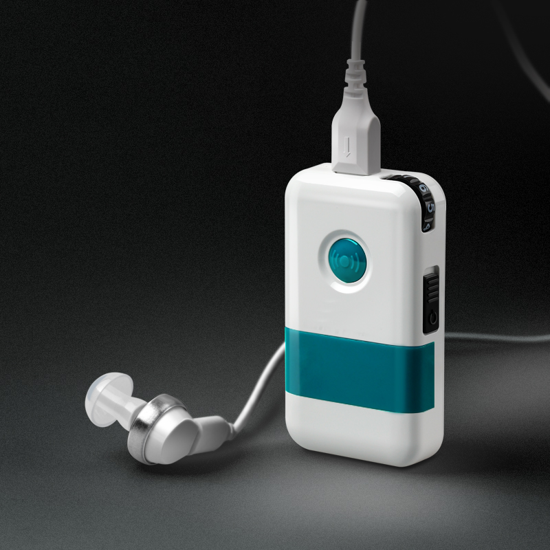 a助听器老年人耳聋耳背听力下降原声充电式老年助听机大功率盒式助听器