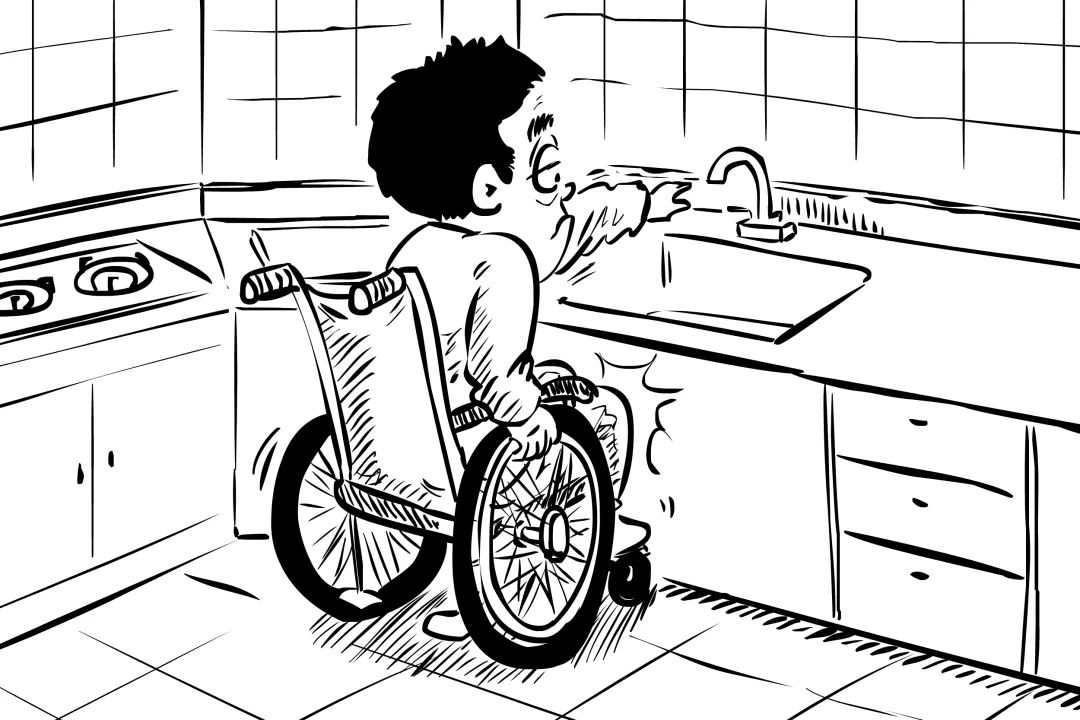 轮椅乘坐者的厨房神器