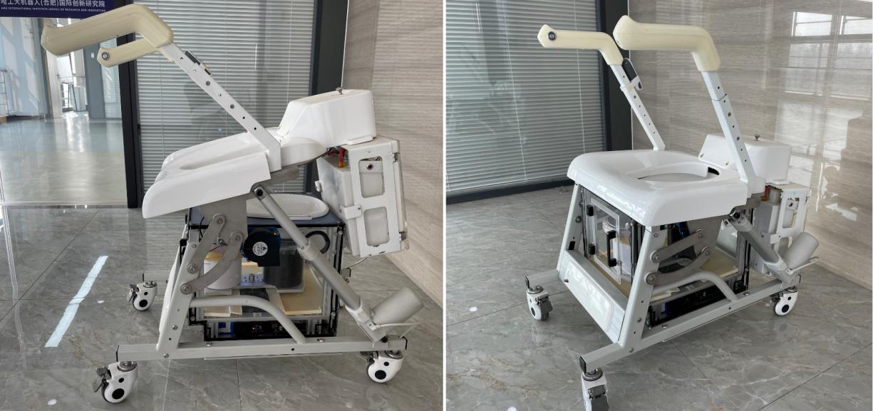 图为残障辅助如厕系统样机