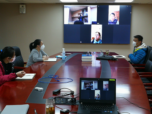 图为调试远程培训系统